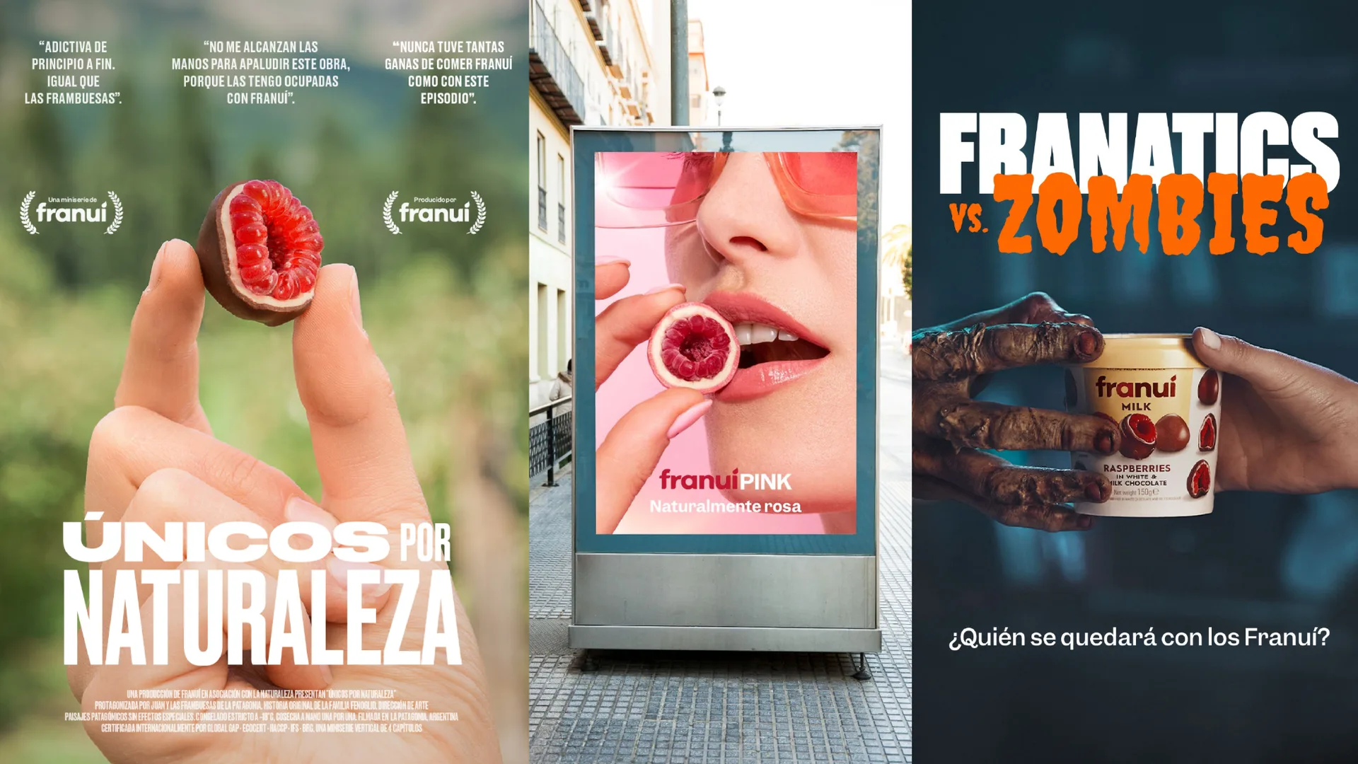 Campañas de Franuí: Únicos por Naturaleza, Franuí Pink y Franatics vs Zombies