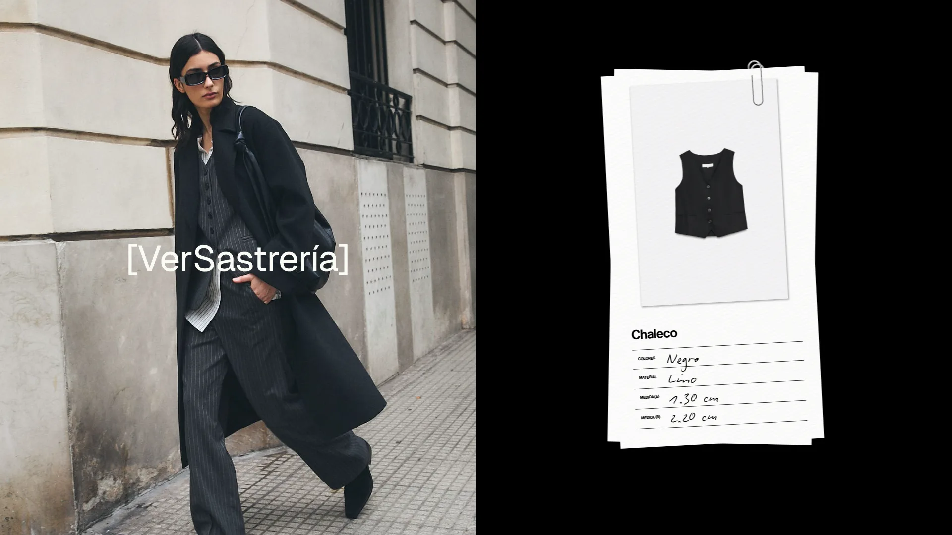 VerSastrería: look de calle y ficha de producto
