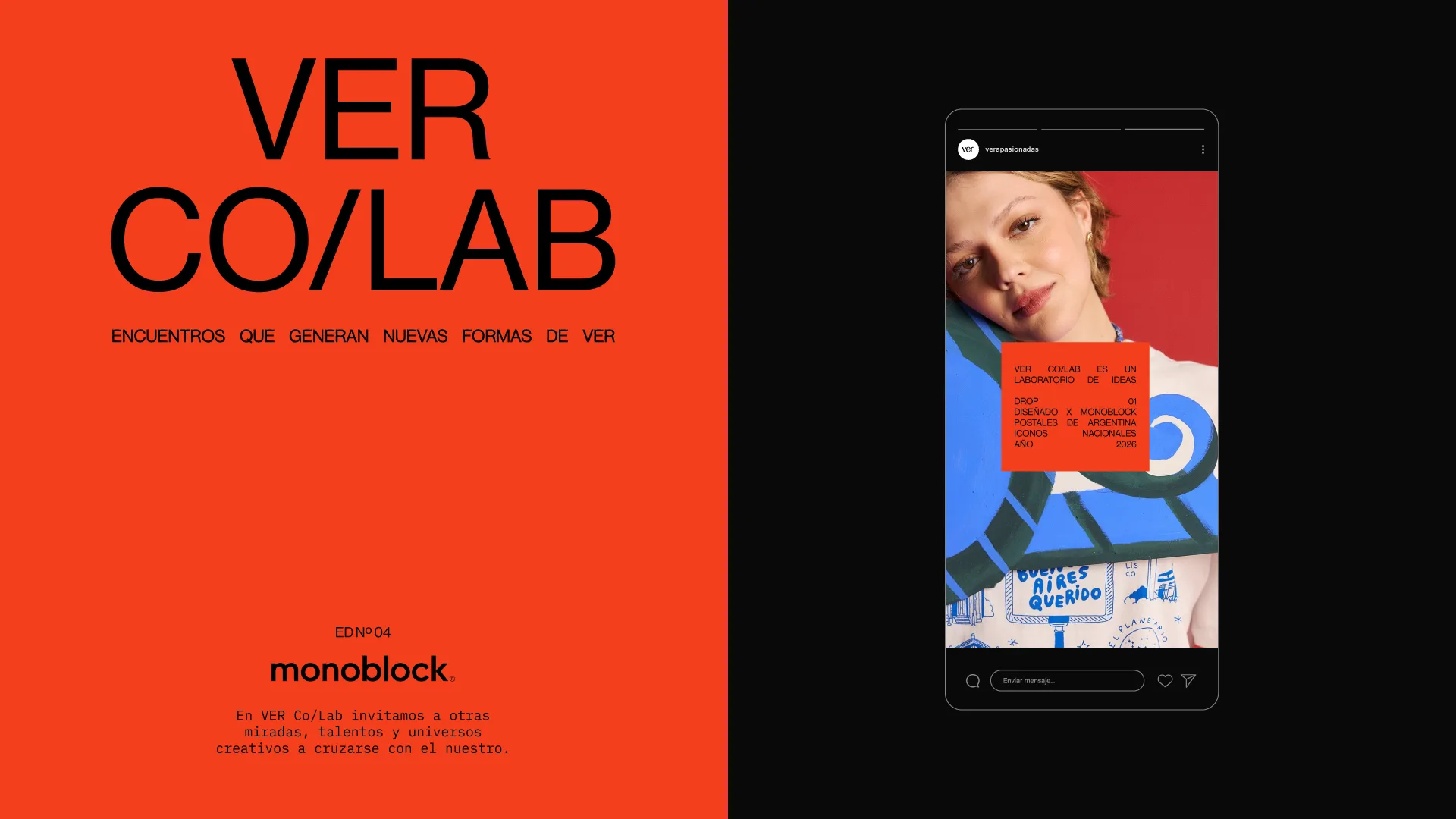 Ver Co/Lab: encuentros que generan nuevas formas de Ver, edición con Monoblock
